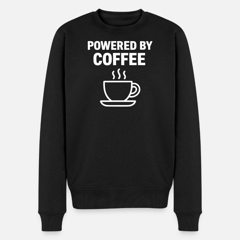 Propulsé par le café | Café - Pull Premium bio Homme - noir
