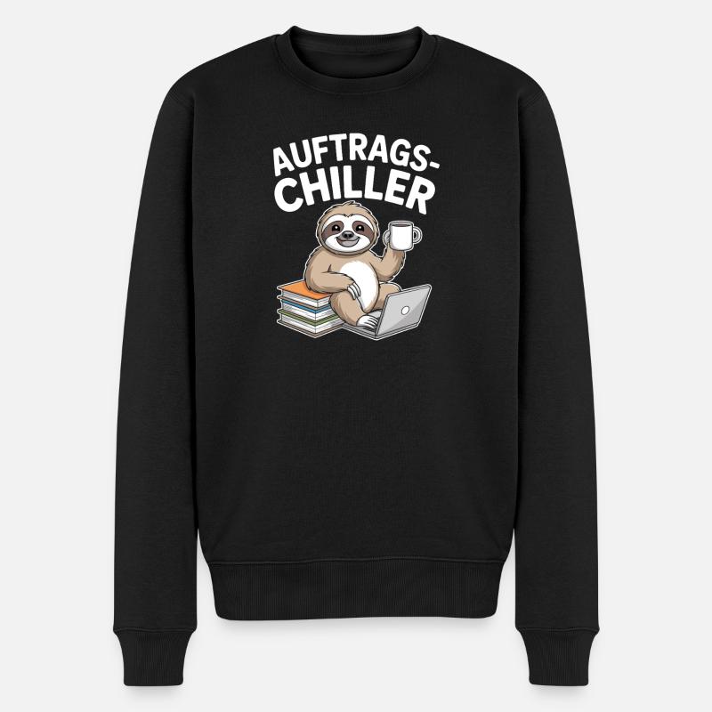 Commander Chiller Commander Chiller Bureau Sloth - Pull Premium bio Homme - noir