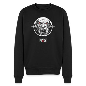 Egoshooter Target Focus Shooter Zombie Gaming Game - Männer Premium Bio Pullover - Schwarz - Vorne - Nico (187cm)