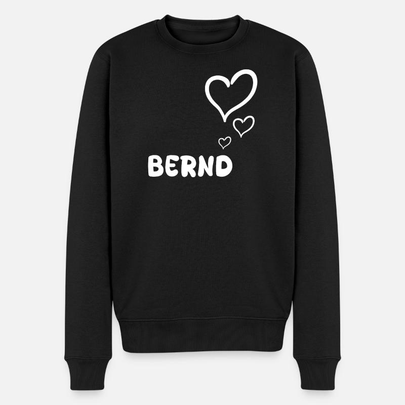 Bernd as a first name - Men's Premium Organic Jumper - black