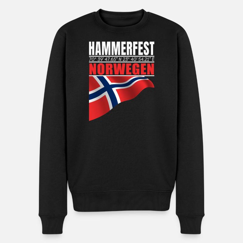 Hammerfest - Pull Premium bio Homme - noir