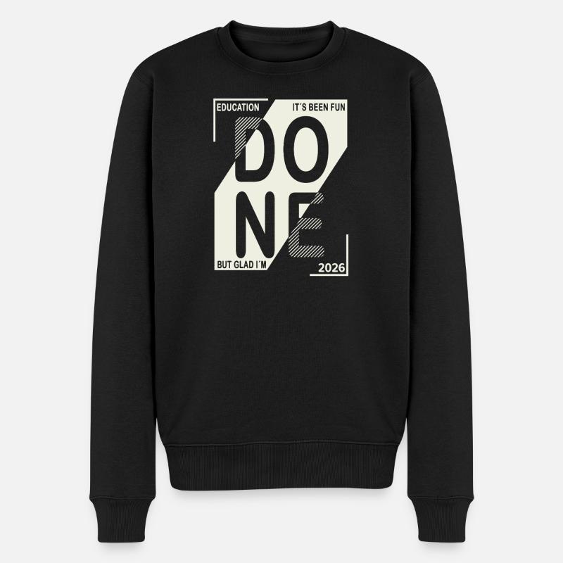 Done 2026 – Ausbildung geschafft Design - Männer Premium Bio Pullover - Schwarz