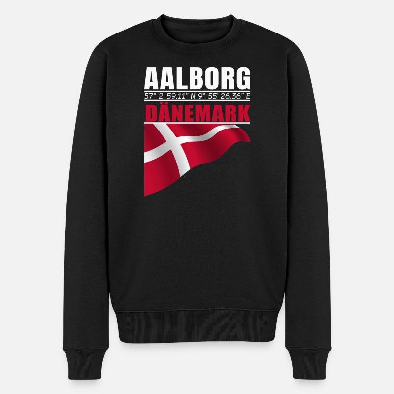 Aalborg - Männer Premium Bio Pullover - Schwarz