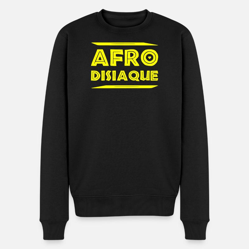 AFRO-DISIAQUE !  - Pull Premium bio Homme - noir
