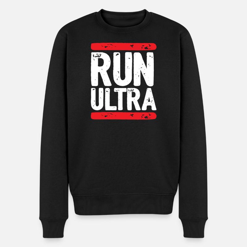 Lauf Ultra - Männer Premium Bio Pullover - Schwarz