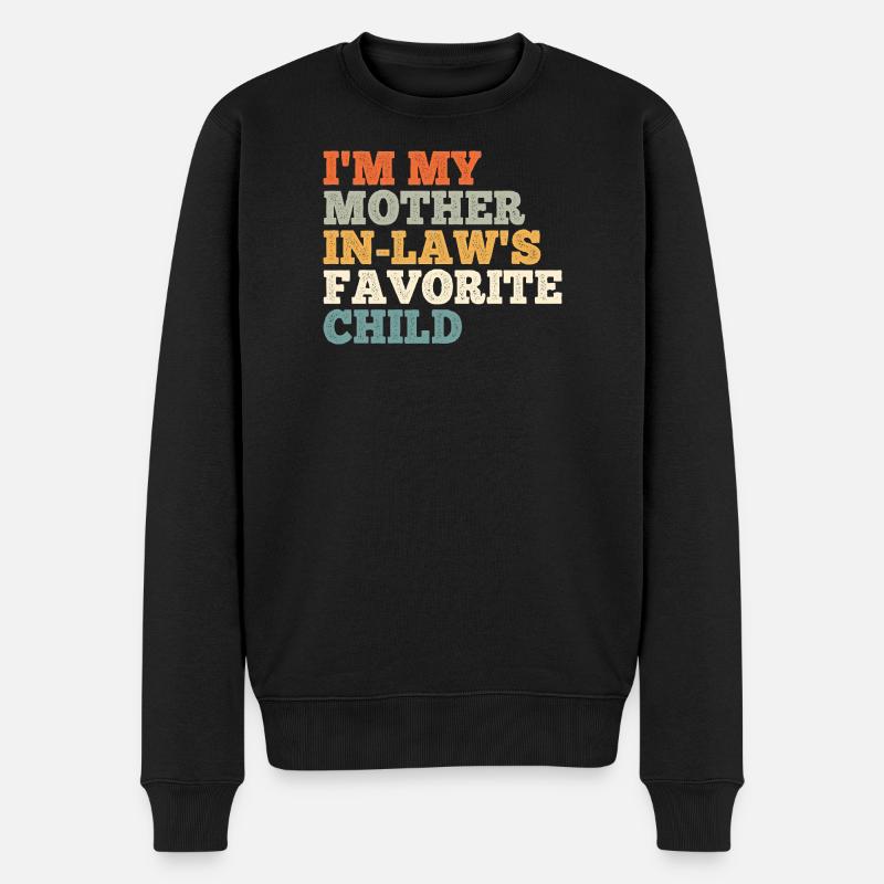 Das Lieblingskind der Stiefmutter - Männer Premium Bio Pullover - Schwarz