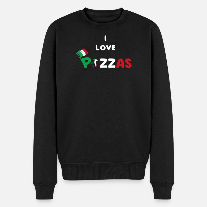 pizza humour cadeau pazzaiolo - Pull Premium bio Homme - noir