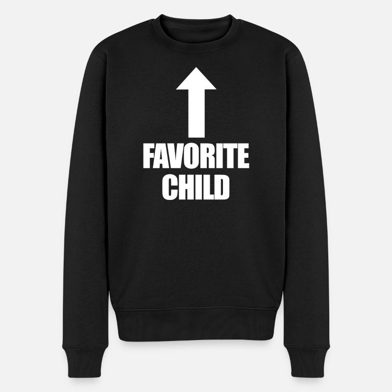 Lieblingskind - Männer Premium Bio Pullover - Schwarz
