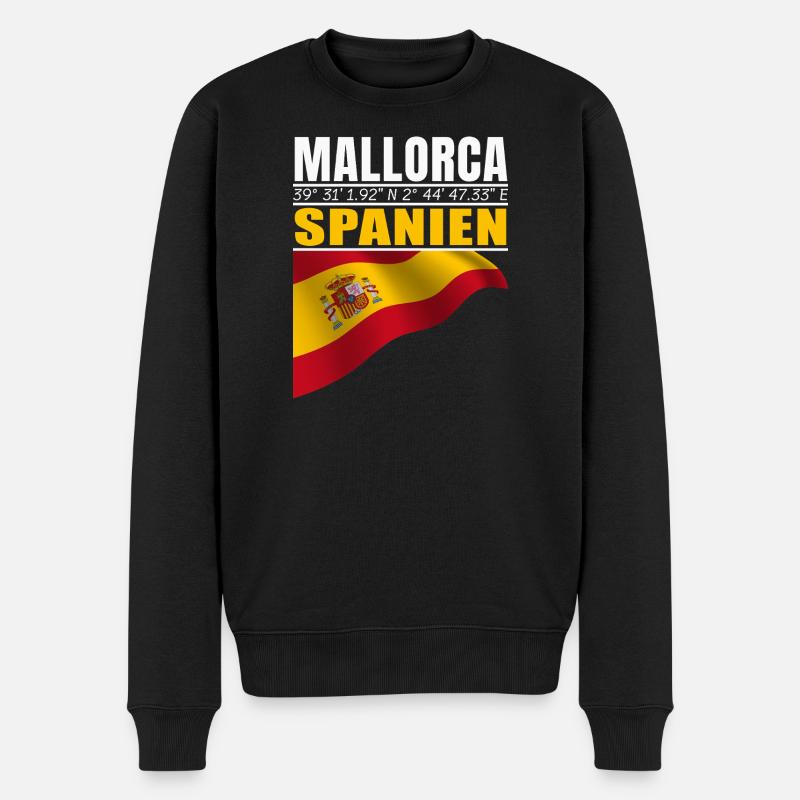 Mallorca - Männer Premium Bio Pullover - Schwarz