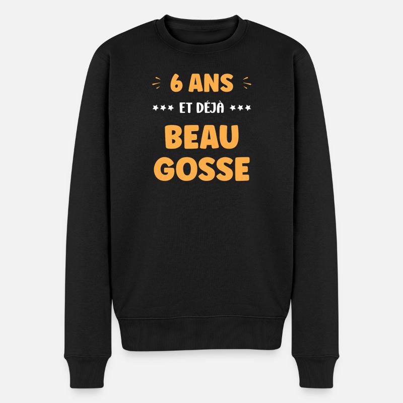 Humour 6 ans - Pull Premium bio Homme - noir