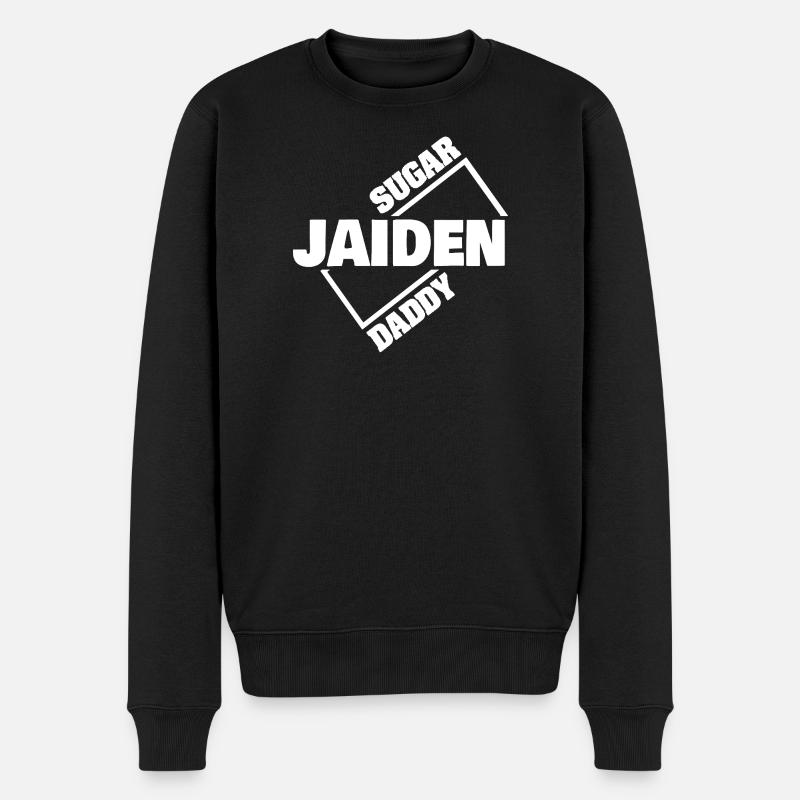 Jaiden - Männer Premium Bio Pullover - Schwarz