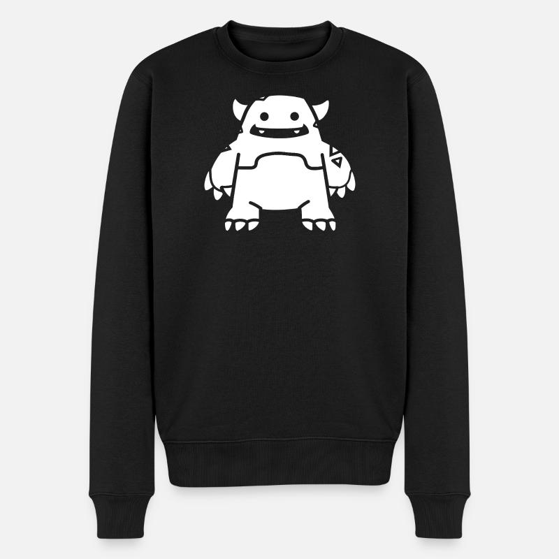 Golem - Männer Premium Bio Pullover - Schwarz