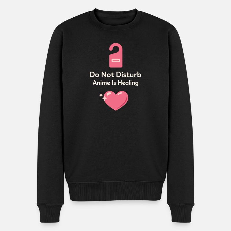 Anime-introvert Weeb Stubenhocker - Männer Premium Bio Pullover - Schwarz