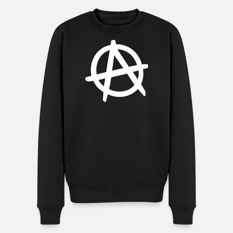 The Couching Dad "Anarchy" - Männer Premium Bio Pullover - Schwarz