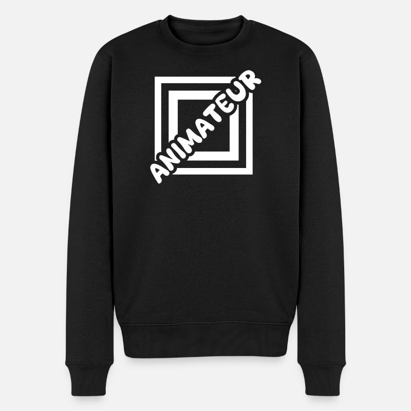 Job Animateur - Männer Premium Bio Pullover - Schwarz