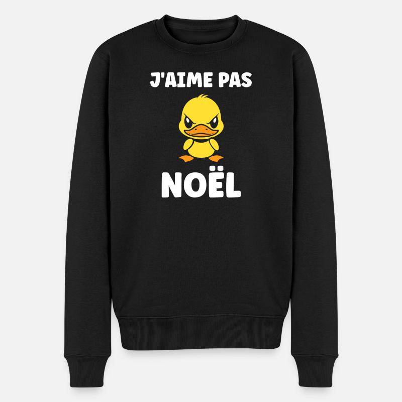 j'aime pas Noël - Pull Premium bio Homme - noir