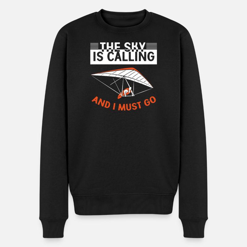 Gleitschirmfliegen Gleitschirmflieger Gleitschirm - Männer Premium Bio Pullover - Schwarz