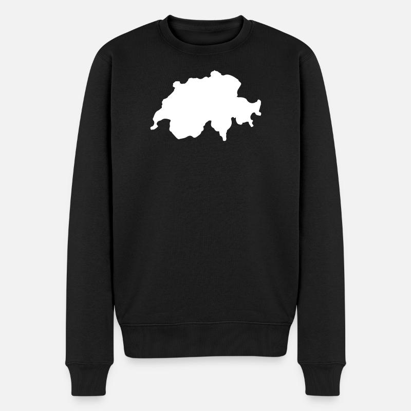 Schweiz Land Swiss - Männer Premium Bio Pullover - Schwarz