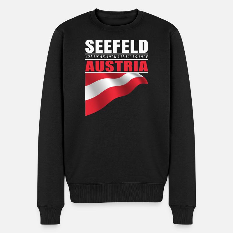 Seefeld - Pull Premium bio Homme - noir