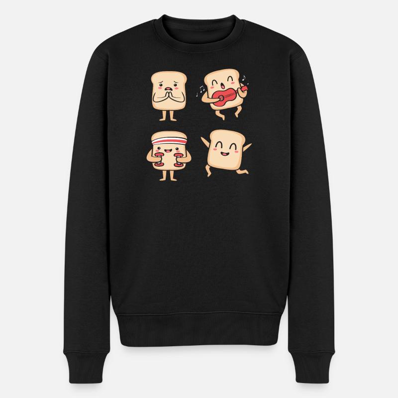 Bäcker Bäckerin Backen - Männer Premium Bio Pullover - Schwarz