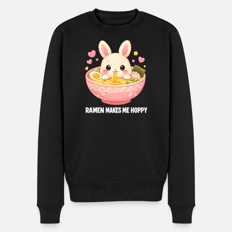 Ramen Kawaii Bunny - Pull Premium bio Homme - noir