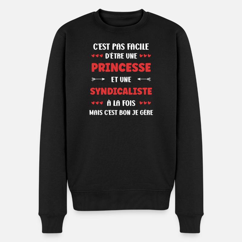 Gewerkschaftler - Männer Premium Bio Pullover - Schwarz