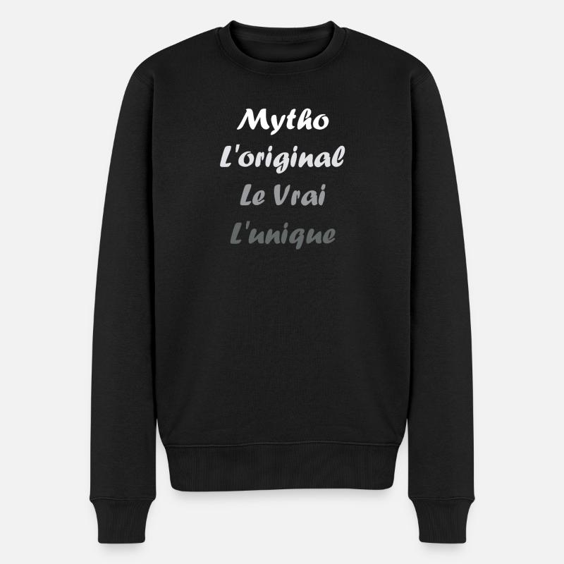 Mytho Origine Vrai Unique - Pull Premium bio Homme - noir