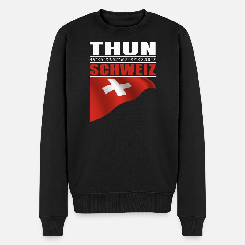 Thon - Pull Premium bio Homme - noir