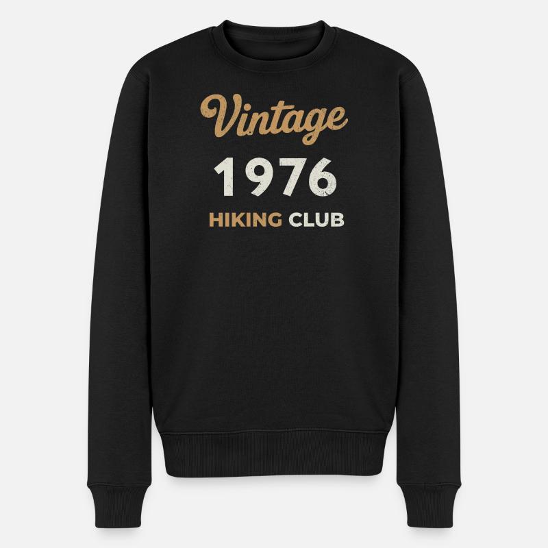 Vintage 1976 – Sailing Club Retro Geburtsjahr - Männer Premium Bio Pullover - Schwarz