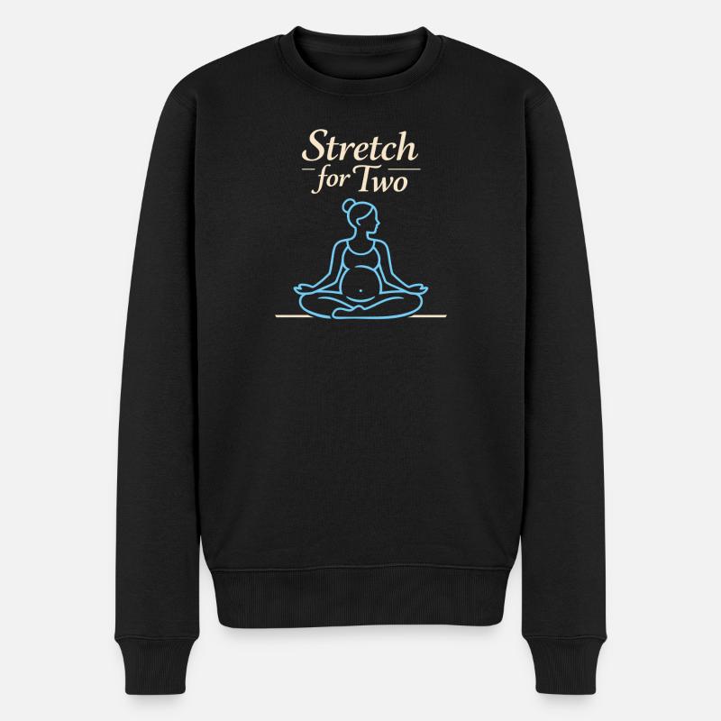 Mère enceinte de yoga prénatal - Pull Premium bio Homme - noir