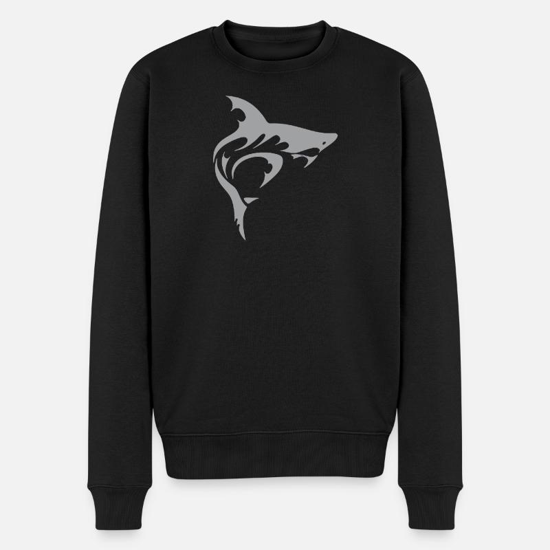 Requin - Pull Premium bio Homme - noir