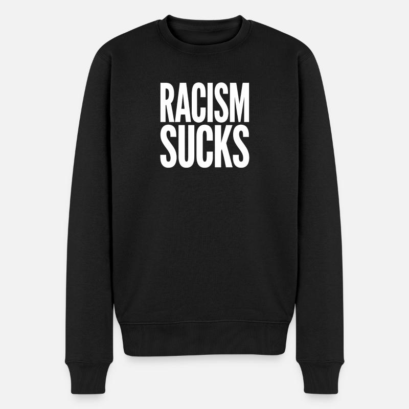 Le racisme craint - Logo Cool Pride - Pull Premium bio Homme - noir