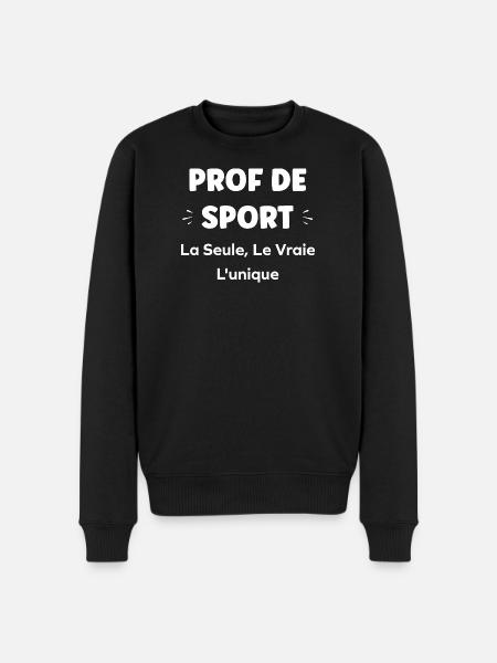 Sports teacher: true uniqueness - Men's Premium Organic Jumper - black