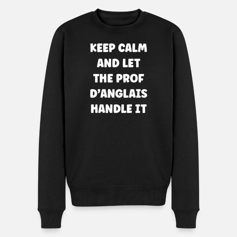Prof d'anglais prend le relais - Pull Premium bio Homme - noir