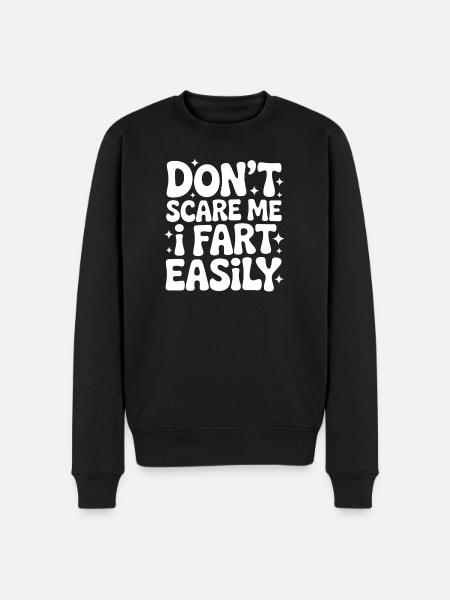 Farting Sayings Fart Funny Farting Gift - Men's Premium Organic Jumper - black