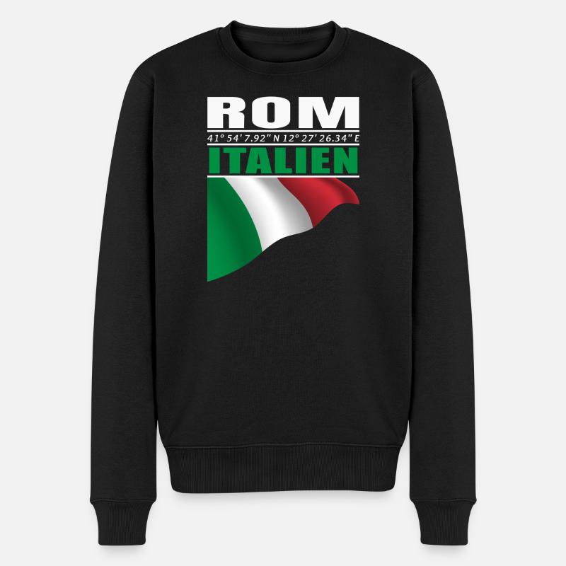 Rome - Pull Premium bio Homme - noir