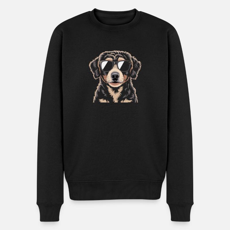 Berner Sennenhund - Männer Premium Bio Pullover - Schwarz