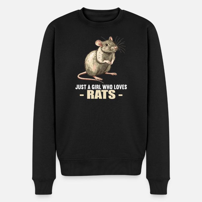 Rat Rat - Pull Premium bio Homme - noir