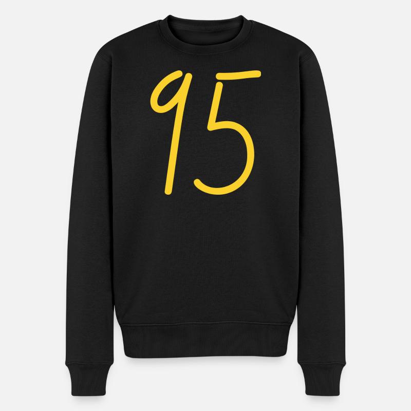 95 - Männer Premium Bio Pullover - Schwarz