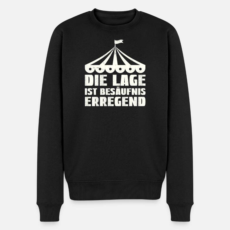 La situation est l’ivresse - Pull Premium bio Homme - noir