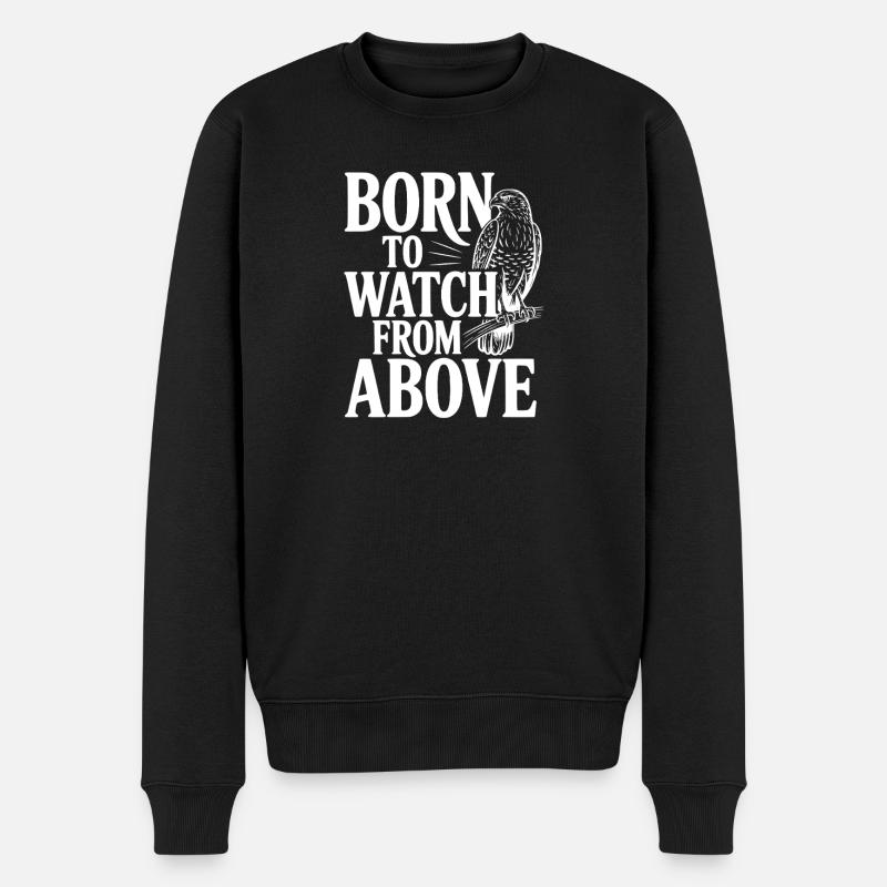 Né pour regarder d’en haut - Pull Premium bio Homme - noir