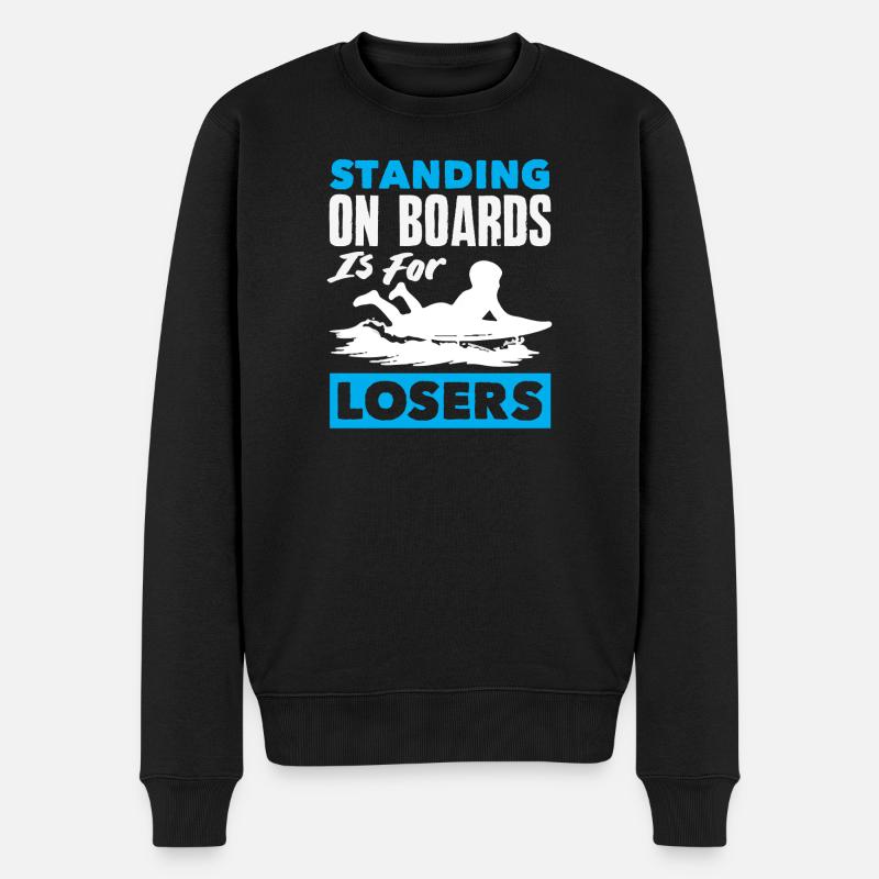 Surfeur Surfeur Bodyboarder - Pull Premium bio Homme - noir