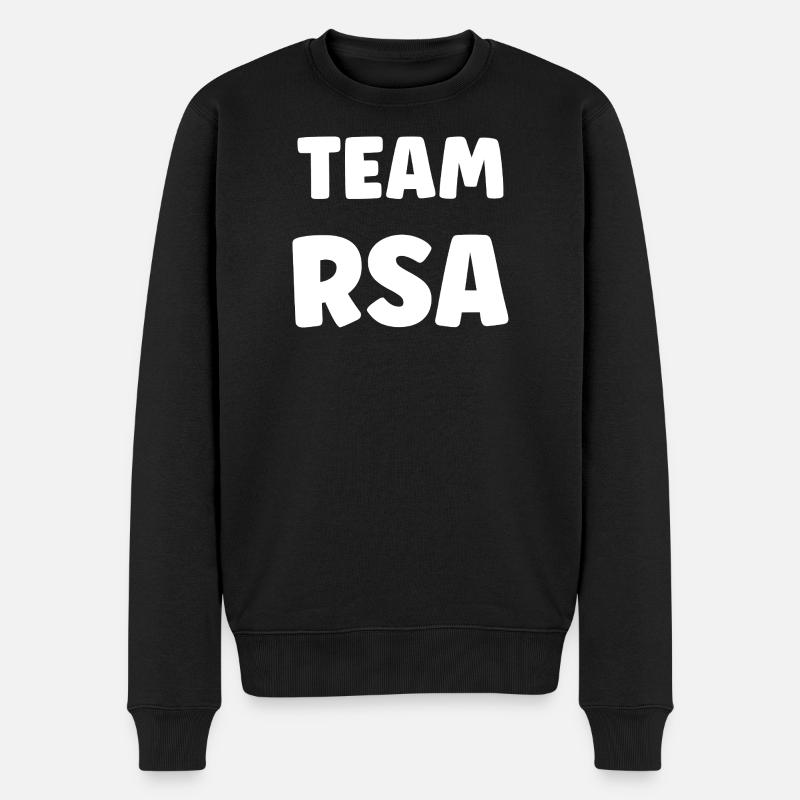 Team RSA Block Schwarz-Weiß - Männer Premium Bio Pullover - Schwarz