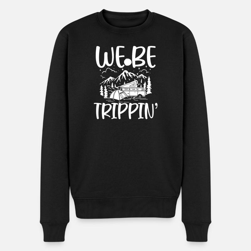 Nous trippions : Camper Mountains - Pull Premium bio Homme - noir