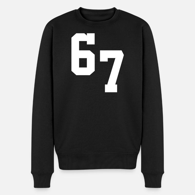 Typographie Digital Neon 67 - Pull Premium bio Homme - noir