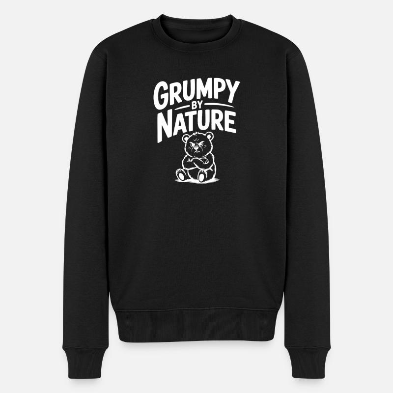 Grognon de nature - Pull Premium bio Homme - noir