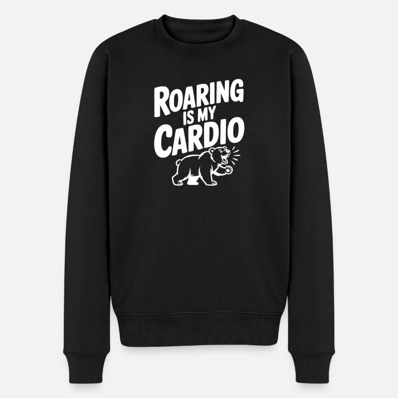 Rugir, c’est mon cardio - Pull Premium bio Homme - noir