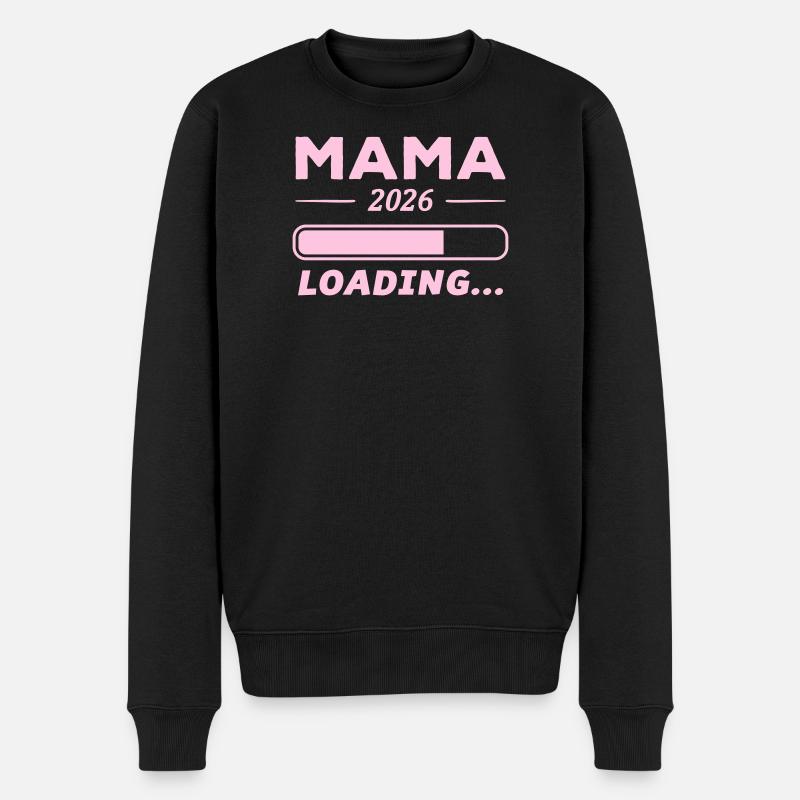Mama 2026 Loading... - Männer Premium Bio Pullover - Schwarz