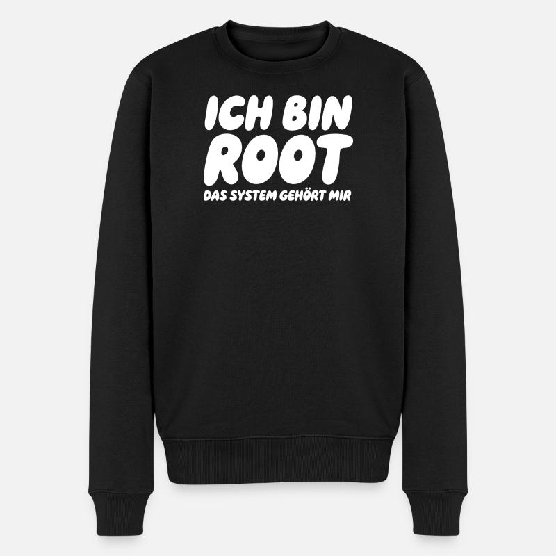 Je suis Root – Le système m’appartient - Pull Premium bio Homme - noir