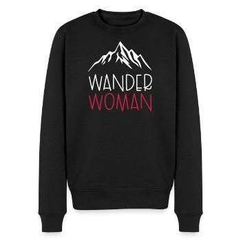 Wander Woman - Männer Premium Bio Pullover - Schwarz - Vorne - Nico (187cm)